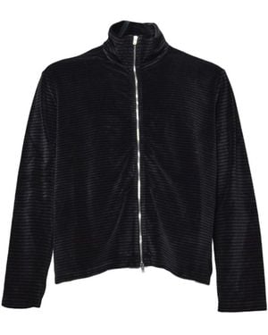 Our Legacy Shrunken Full Zip Polo - Black