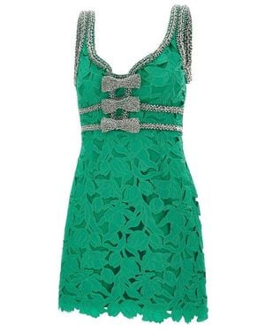 Rebecca Vallance Embellished Mini Dress - Green