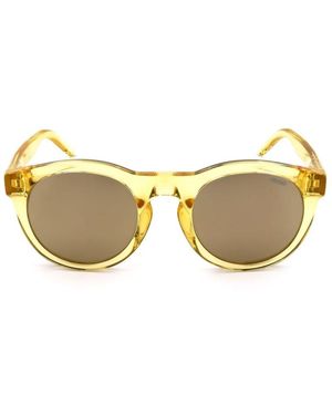 BOSS Oval Frame Sunglasses - Yellow