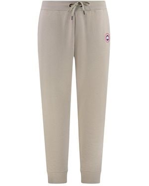 Canada Goose Logo Patch Drawstring Track Trousers - Grey