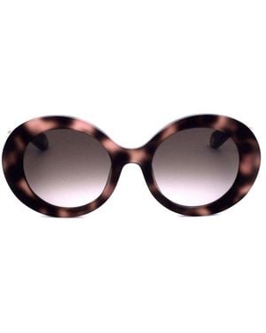 Roberto Cavalli Oval Frame Full Rim Sunglasses - Black