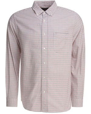 Beams Plus Chequered Button-Down Shirt - White