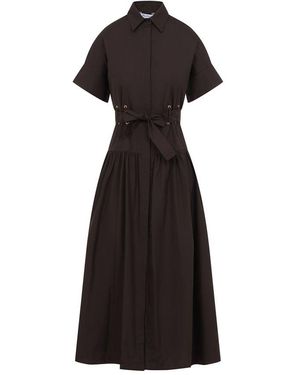 Max Mara Zarelia Short Dress in Black | Lyst