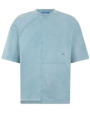 A_COLD_WALL* Oblique Crew Neck T-Shirt - Blue