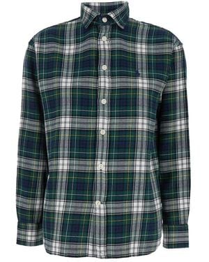 Polo Ralph Lauren Checked Long-sleeved Shirt - Green