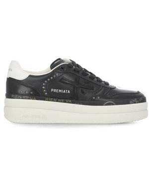 Premiata Micol Lace-Up Sneakers - Black