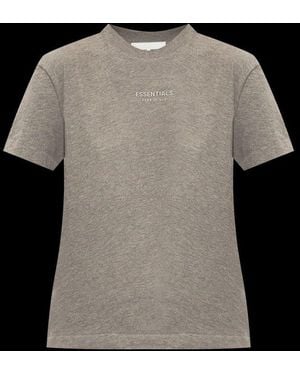 Fear Of God Metallized Logo Classic-Fit T-Shirt - Black