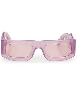Evangelisti Rectangular Sunglasses - Pink