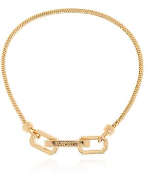 AllSaints Logo Engraved Bracelet - Metallic