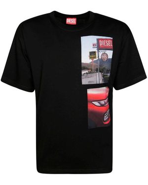 DIESEL T-Boxt-T3 Photo Patches T-Shirt - Black