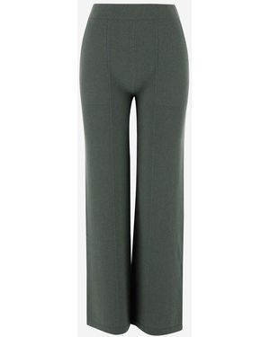 Bruno Manetti Wide Leg Trousers - Green