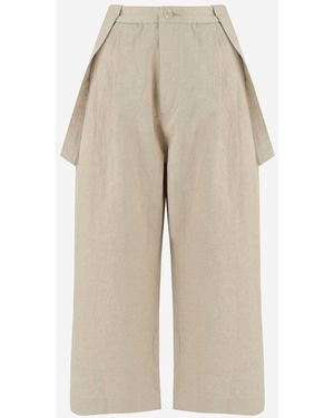 Lauren Manoogian Wide Leg Trousers - Natural