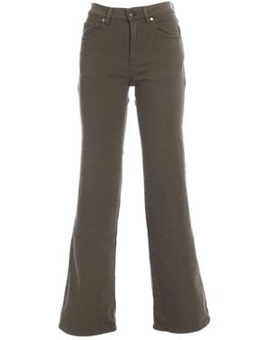 P.A.R.O.S.H. Flared Stretched Jeans - Gray