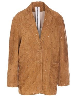 S.W.O.R.D Studded Jacket - Brown