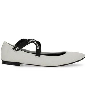 Repetto Strap Ballet Flats - White
