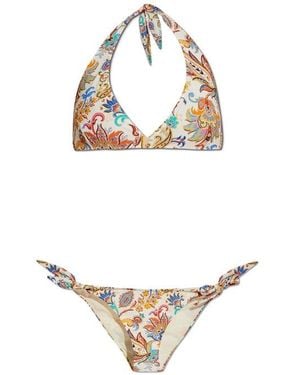 Etro Paisley Printed Two-Piece Swimsuit - Black