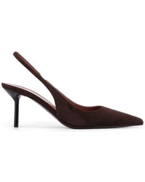 Paris Texas Lidia Slingback Pumps - Brown