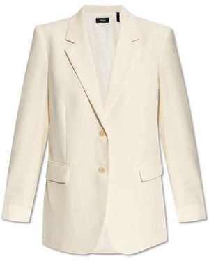 Theory Single Breasted Blazer - Natural