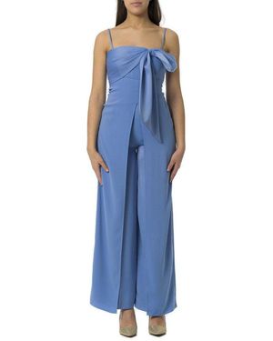 Liu Jo Smart Bow Detailed Jumpsuit - Blue