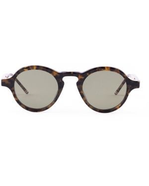 Thom Browne Round Frame Sunglasses - Black