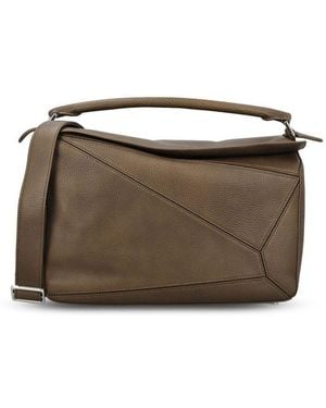 Loewe Large Puzzle Bag - Brown