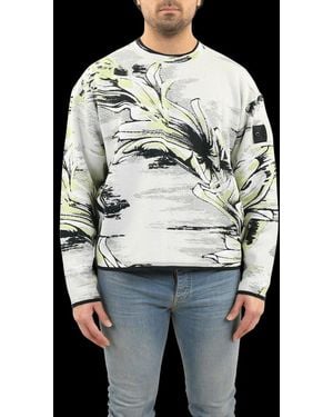 Stone Island Shadow Project Floral Pattern Long Sleeved Jumper - Multicolour
