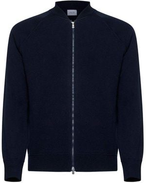 D4.0 Zip-Up Bomber Coat - Blue