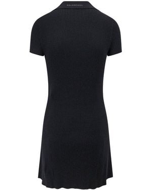 Balenciaga Polo Mini Dress in Black | Lyst