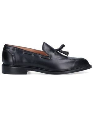 Tricker's Elton Tassel Detailed Loafers - Black