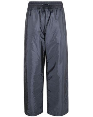 Prada Triangle Logo Drawstring Pants - Blue