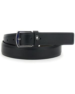 Ferragamo Reversible Buckle Fastened Belt - White