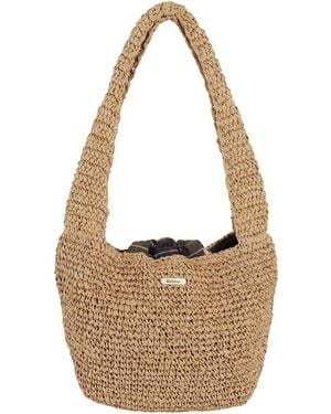 Barbour Lily Woven Tote Bag - Brown