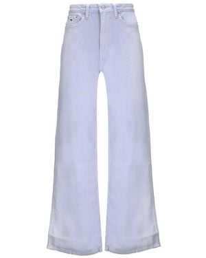 Tommy Hilfiger High-Waist Wide-Leg Trousers - Blue