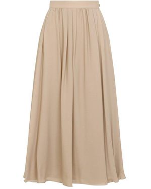 Ralph Lauren Elegant Silk Mini Skirt For - Natural