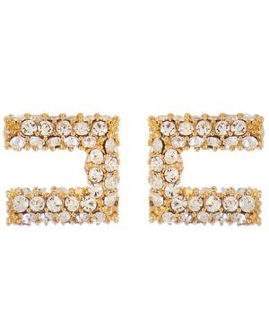 Elisabetta Franchi Embellished Earrings - Metallic