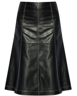 Gestuz A-Line Stitch Detail Skirt - Black