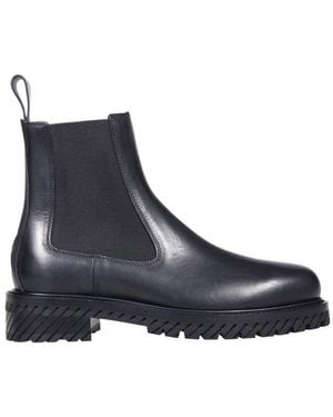 Off-White c/o Virgil Abloh Combat Chelsea Boots - Black