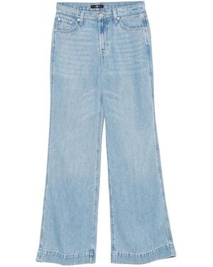 7 For All Mankind Wide Leg Jeans - Blue