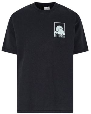 Rhude Logo Graphic T-Shirt - Black