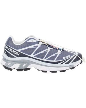 Salomon Xt-6 Grisaille Lace-Up Trainers - White