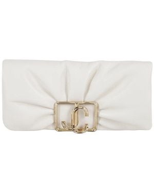 Jimmy Choo Edie Chain Wallet - White