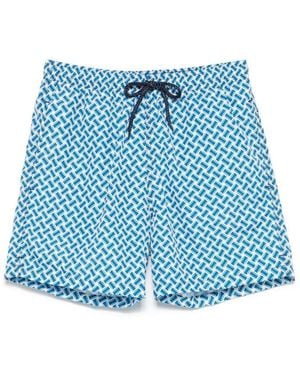 Drumohr Geometric Swim Shorts - Blue
