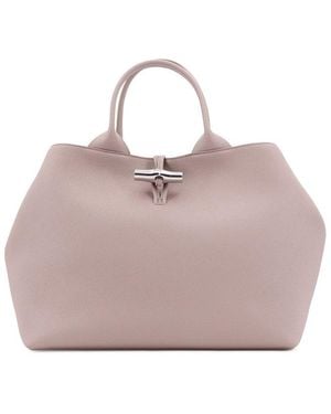 Longchamp Le Roseau Handbag - Purple