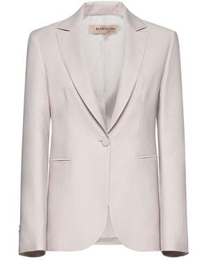 Blanca Vita Gelsemy Single-Breasted Jacket - Grey