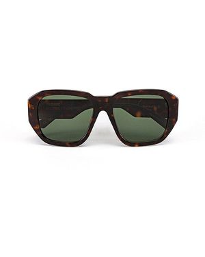 Societe Anonyme Bold Sun Square Frame Sunglasses - Green