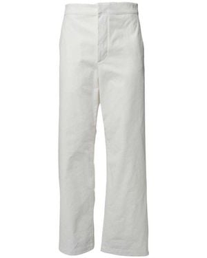 Jil Sander Straight-Leg Buttoned Pants - Gray