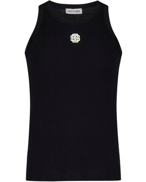 State of Order Logo Embroidered Tank Top - Black