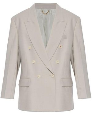 Victoria Beckham Double-Breasted Blazer - Grey
