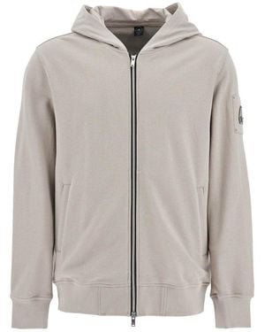 Moose Knuckles Zip-Up Hooded Jacket - Grey