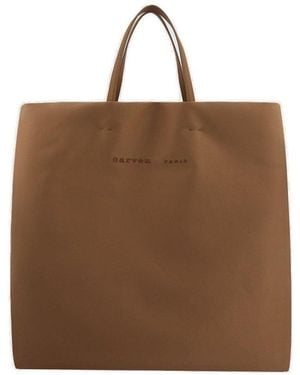 Carven Jeanne Top Handle Bag - Brown